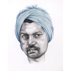 Saeed Lakho, untitled, 22 x 28 Inch, Mix Media On Paper, Figurative Painting, AC-SL-055